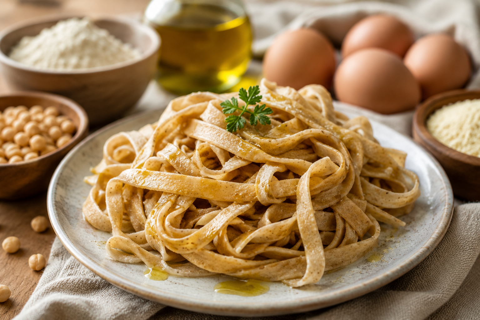 pasta-proteica-fatta-in-casa-big-mama Tagliatelle proteiche fatte in casa con farina di ceci
